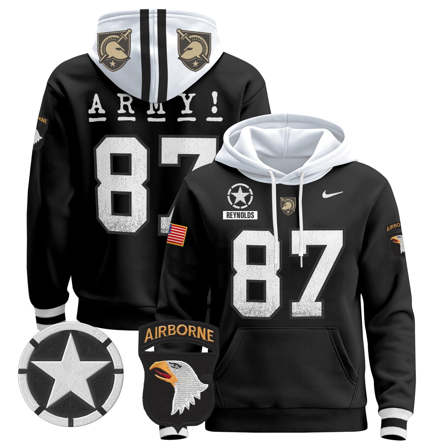 Army Black Knights 2024 Pullover Hoodie V2