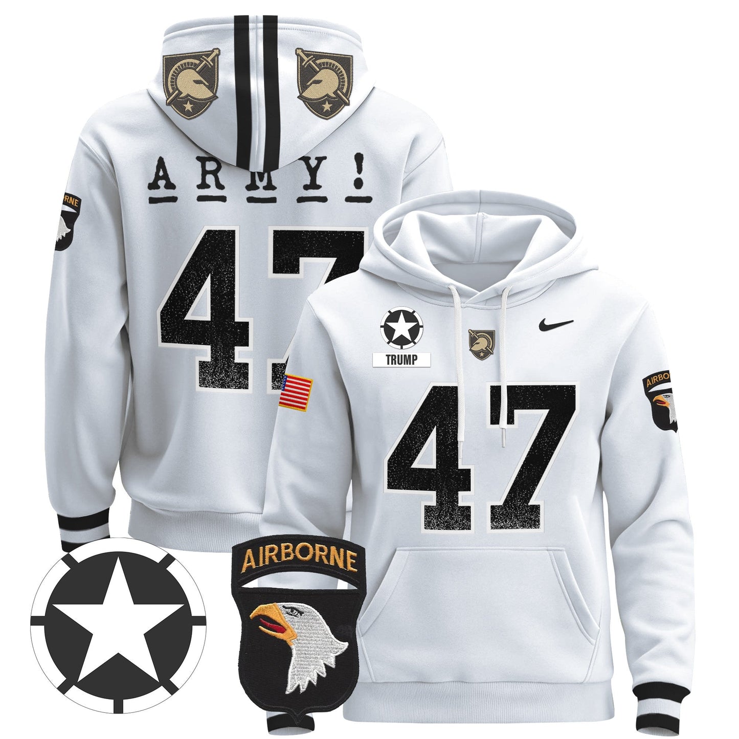 Army Black Knights 2024 Pullover Hoodie V2