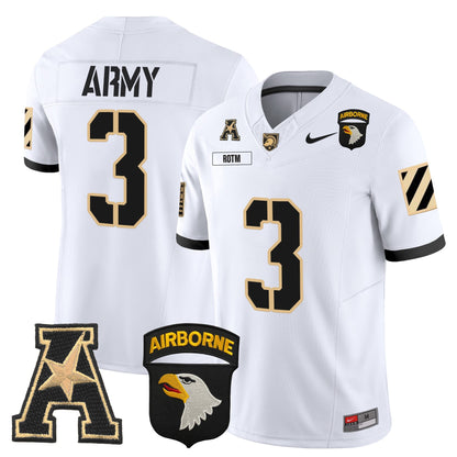 Army Black Knights 101st Airborne Division Patch 2024 Vapor Limited Jersey V3 - All Stitched