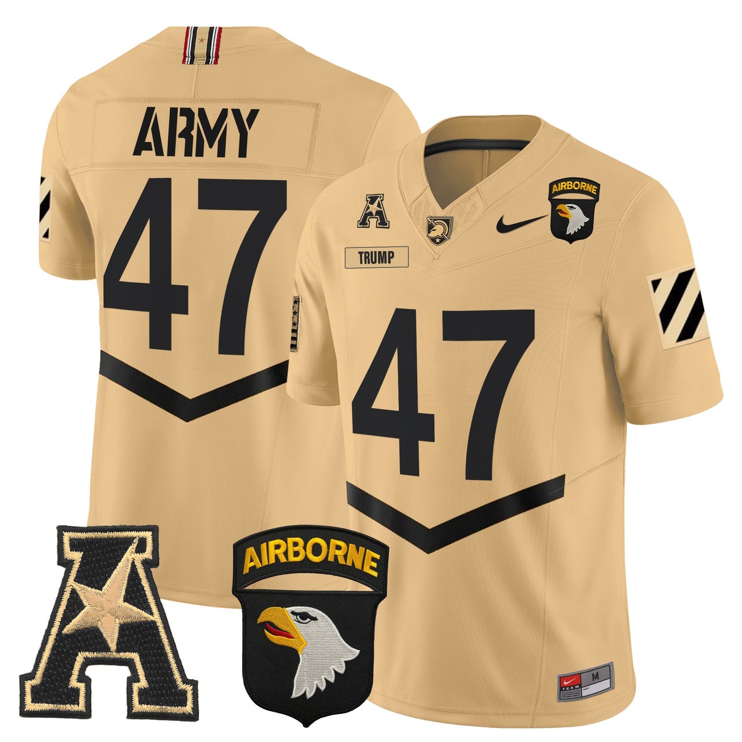 Army Black Knights 101st Airborne Division Patch 2024 Vapor Limited Jersey V3 - All Stitched