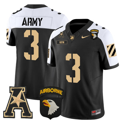 Army Black Knights 101st Airborne Division Patch 2024 Vapor Limited Jersey V3 - All Stitched