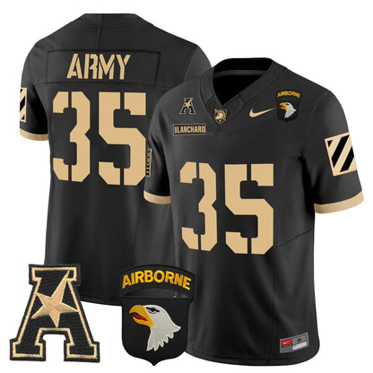 Army Black Knights 101st Airborne Division Patch 2024 Vapor Limited Jersey V3 - All Stitched