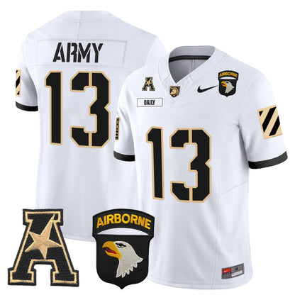 Army Black Knights 101st Airborne Division Patch 2024 Vapor Limited Jersey V3 - All Stitched