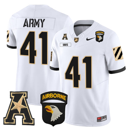 Army Black Knights 101st Airborne Division Patch 2024 Vapor Limited Jersey V3 - All Stitched