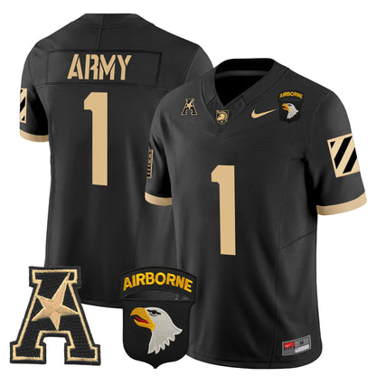 Army Black Knights 101st Airborne Division Patch 2024 Vapor Limited Jersey V3 - All Stitched