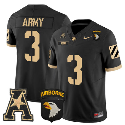 Army Black Knights 101st Airborne Division Patch 2024 Vapor Limited Jersey V3 - All Stitched
