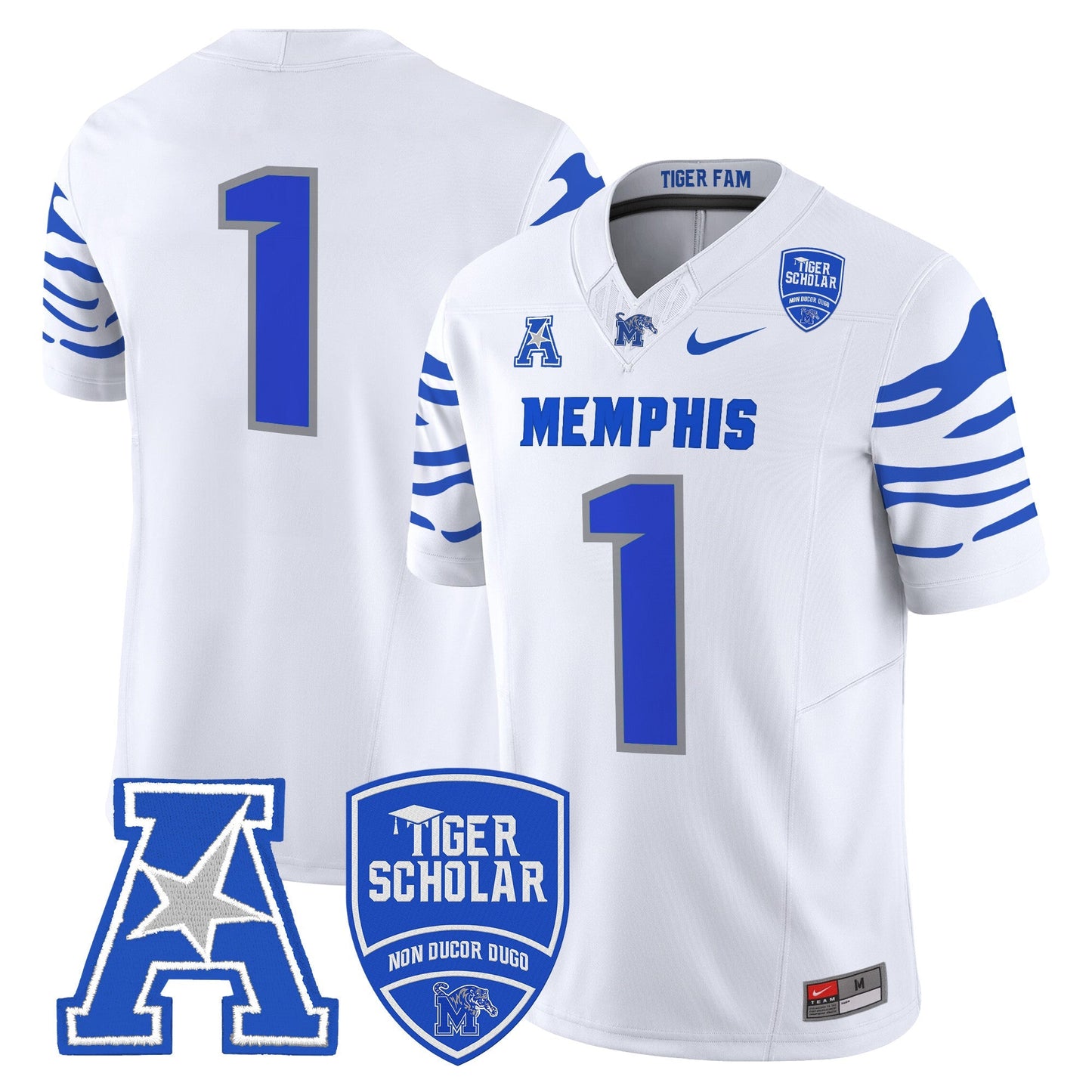 Memphis Tigers 2024 Vapor Limited Jersey - All Stitched