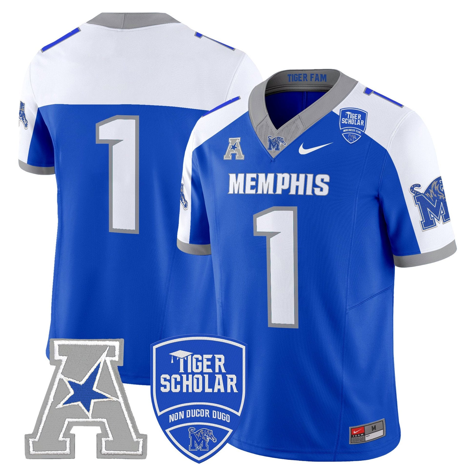 Men's Memphis Tigers 2025 Vapor Limited Jersey - All Stitched