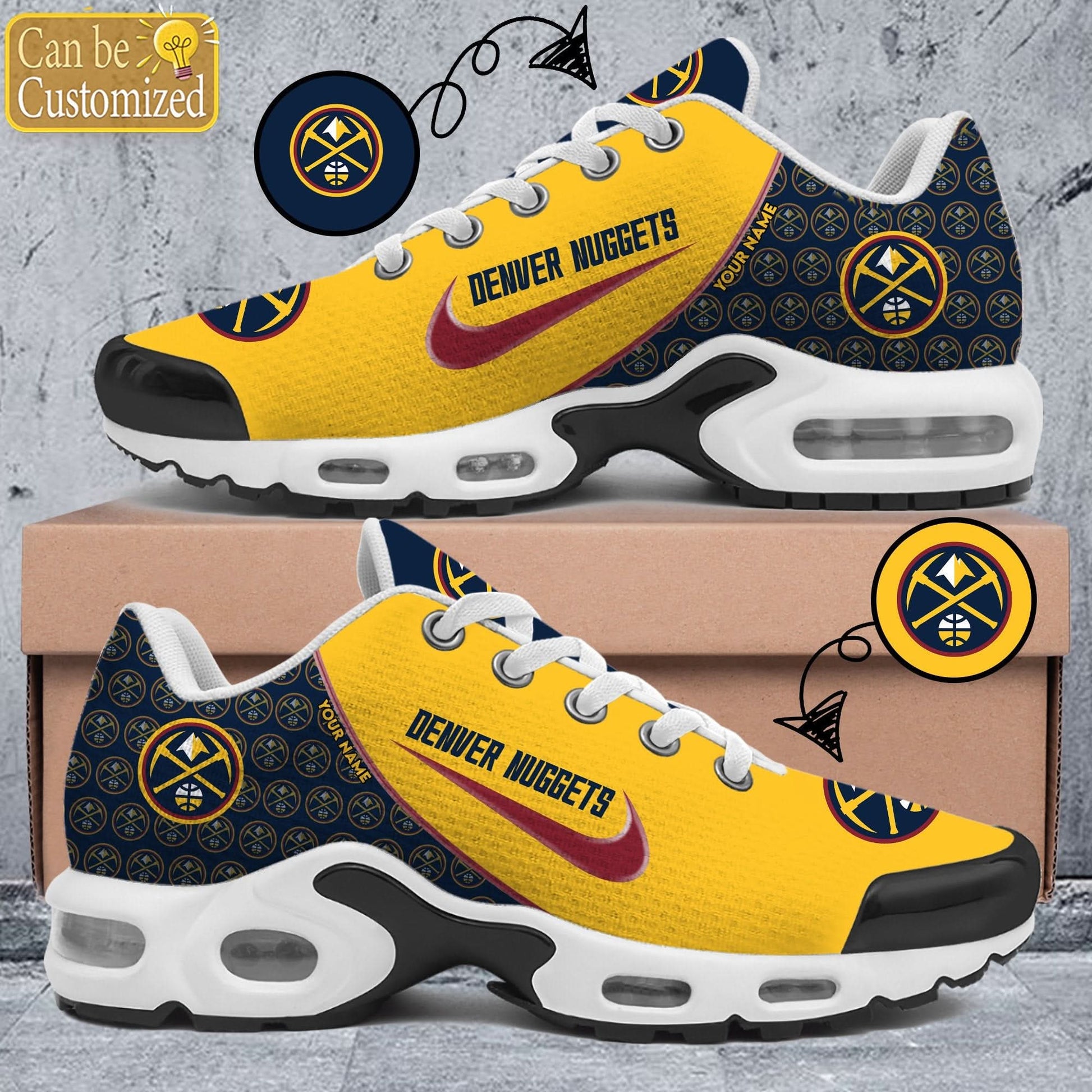 Denver Nuggets Premium A951 Shoes Personalized