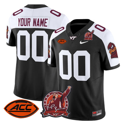 Virginia Tech Hokies Coach Frank Beamer Patch 2024 Vapor Limited Custom Jersey - All Stitched