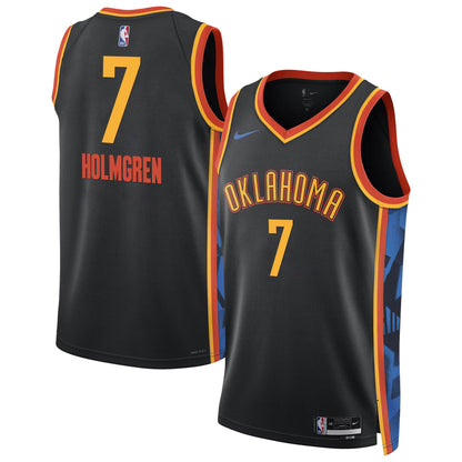 Men's Oklahoma City Thunder 2024/25 City Edition Swingman Jersey - All Stitched