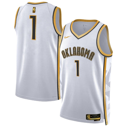 Men's Oklahoma City Thunder 2024/25 City Edition Swingman Jersey - All Stitched