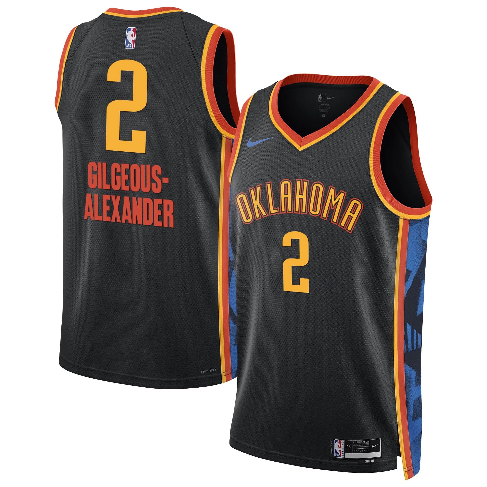Men's Oklahoma City Thunder 2024/25 City Edition Swingman Jersey - All Stitched