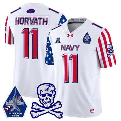 Navy Midshipmen 2024 American Style Vapor Limited Jersey - All Stitched