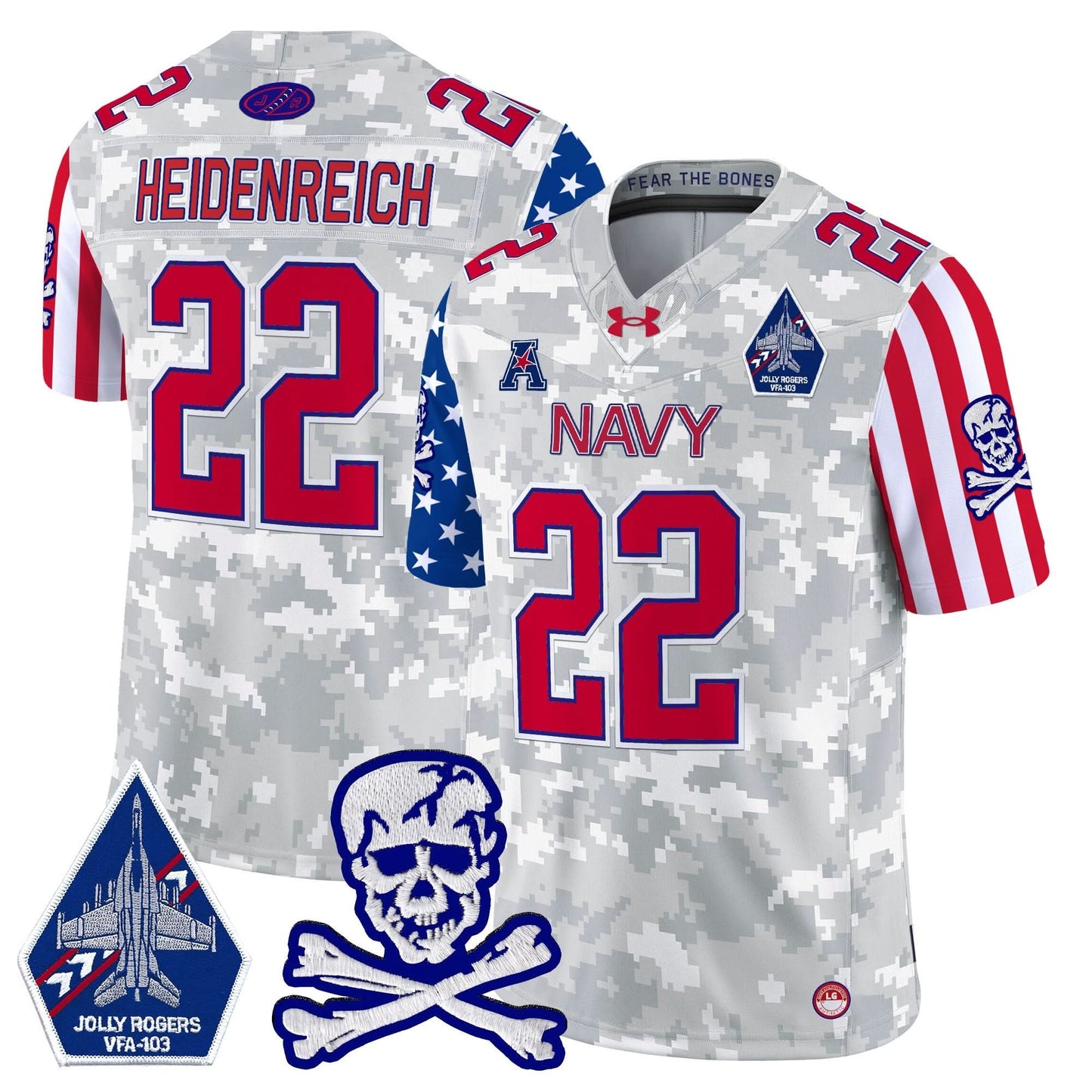 Navy Midshipmen 2024 American Style Vapor Limited Jersey - All Stitched