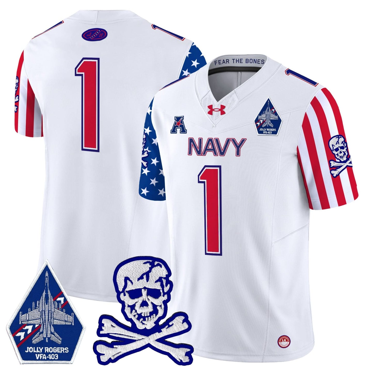 Navy Midshipmen 2024 American Style Vapor Limited Jersey - All Stitched