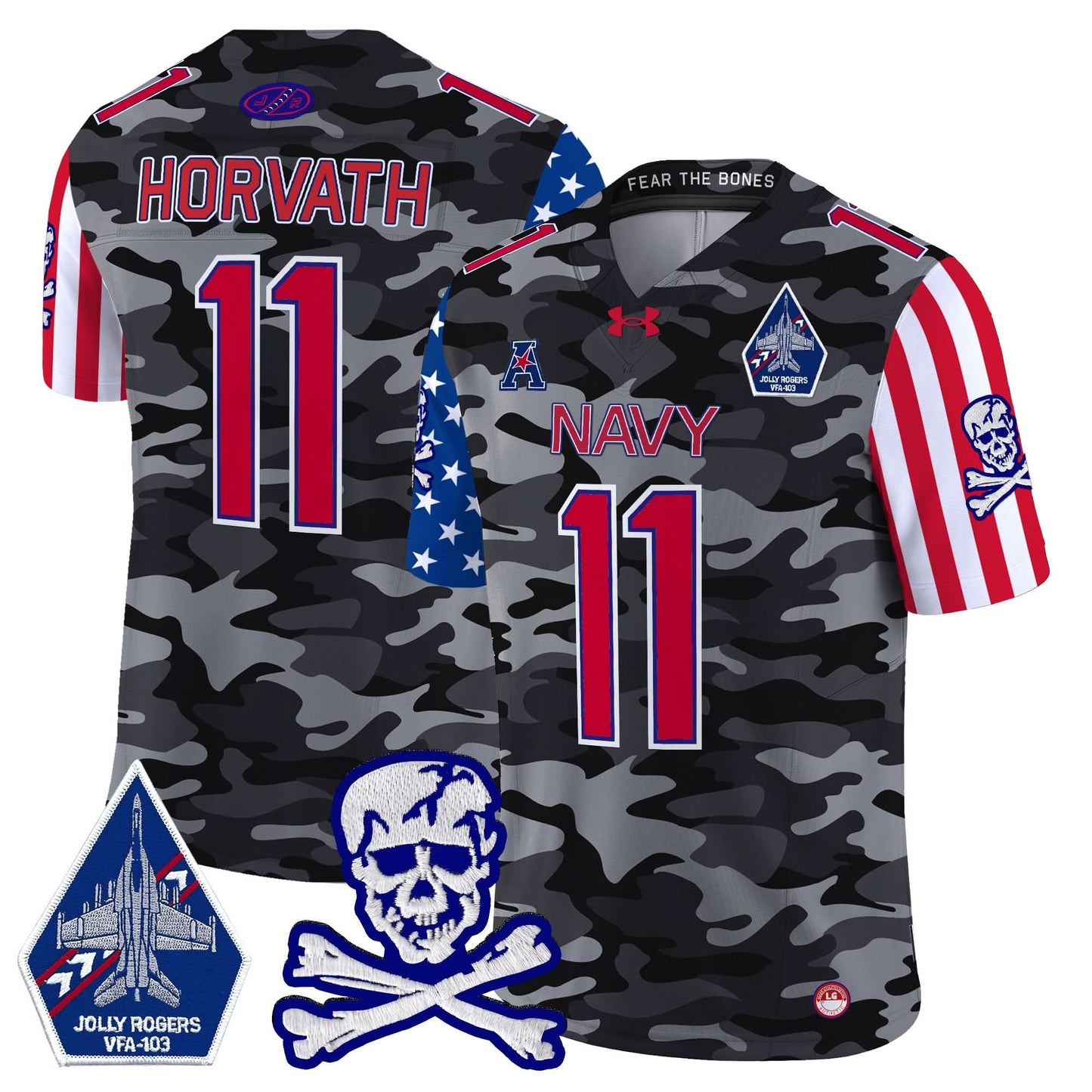 Navy Midshipmen 2024 American Style Vapor Limited Jersey - All Stitched