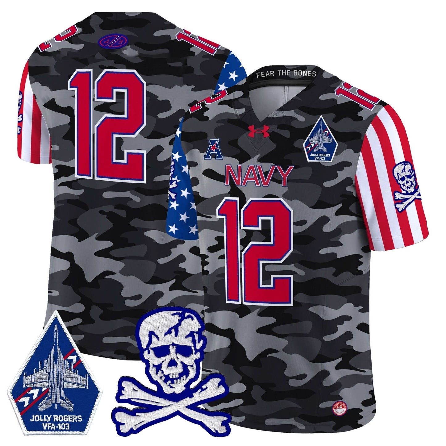 Navy Midshipmen 2024 American Style Vapor Limited Jersey - All Stitched