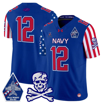 Navy Midshipmen 2024 American Style Vapor Limited Jersey - All Stitched