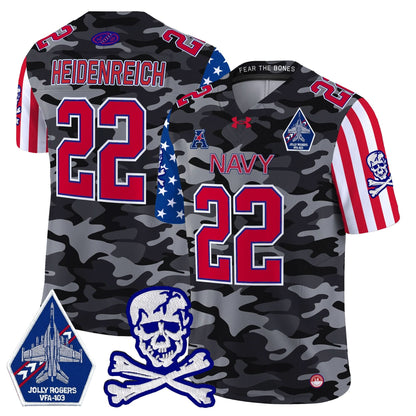 Navy Midshipmen 2024 American Style Vapor Limited Jersey - All Stitched