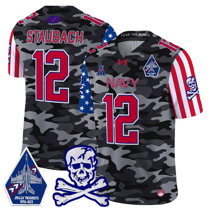 Navy Midshipmen 2024 American Style Vapor Limited Jersey - All Stitched