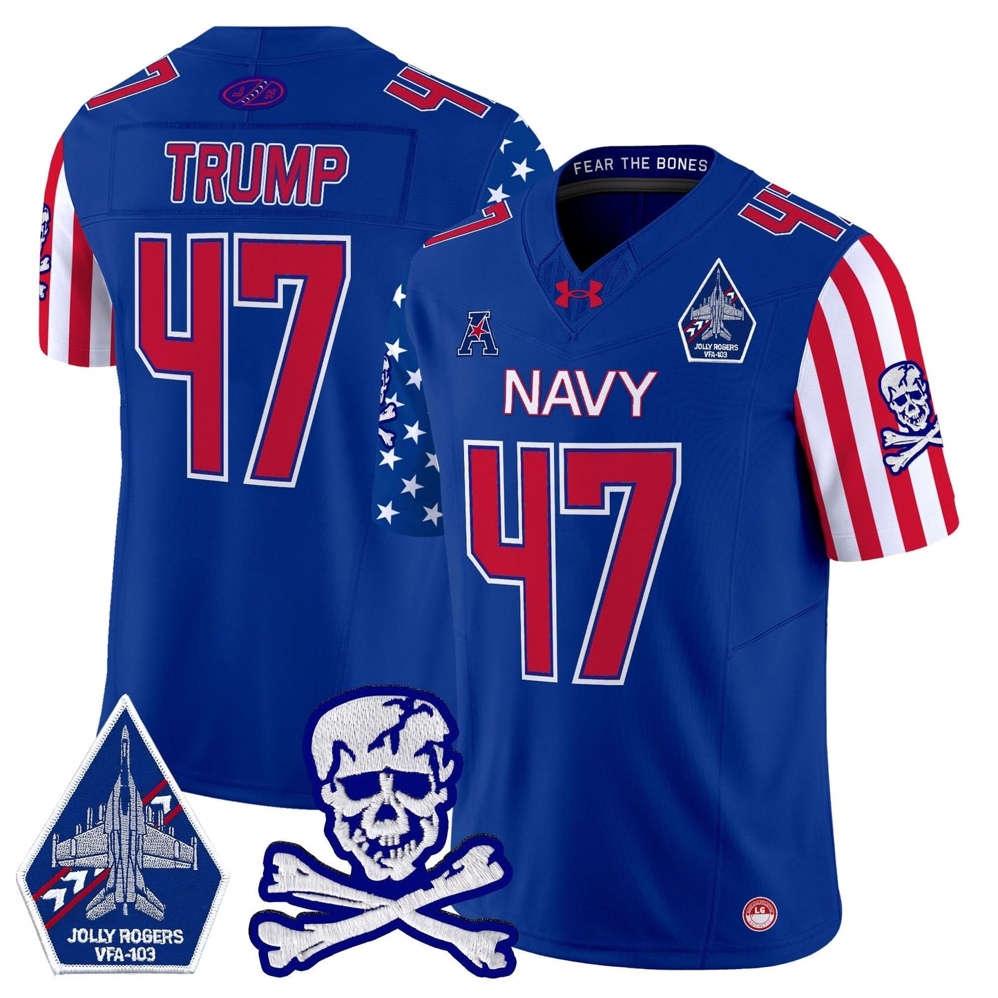 Navy Midshipmen 2024 American Style Vapor Limited Jersey - All Stitched