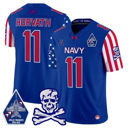 Navy Midshipmen 2024 American Style Vapor Limited Jersey - All Stitched