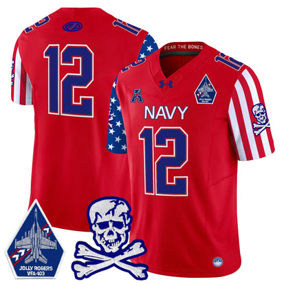 Navy Midshipmen 2024 American Style Vapor Limited Jersey - All Stitched