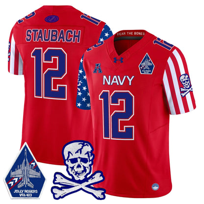 Navy Midshipmen 2024 American Style Vapor Limited Jersey - All Stitched
