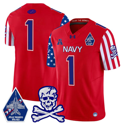 Navy Midshipmen 2024 American Style Vapor Limited Jersey - All Stitched
