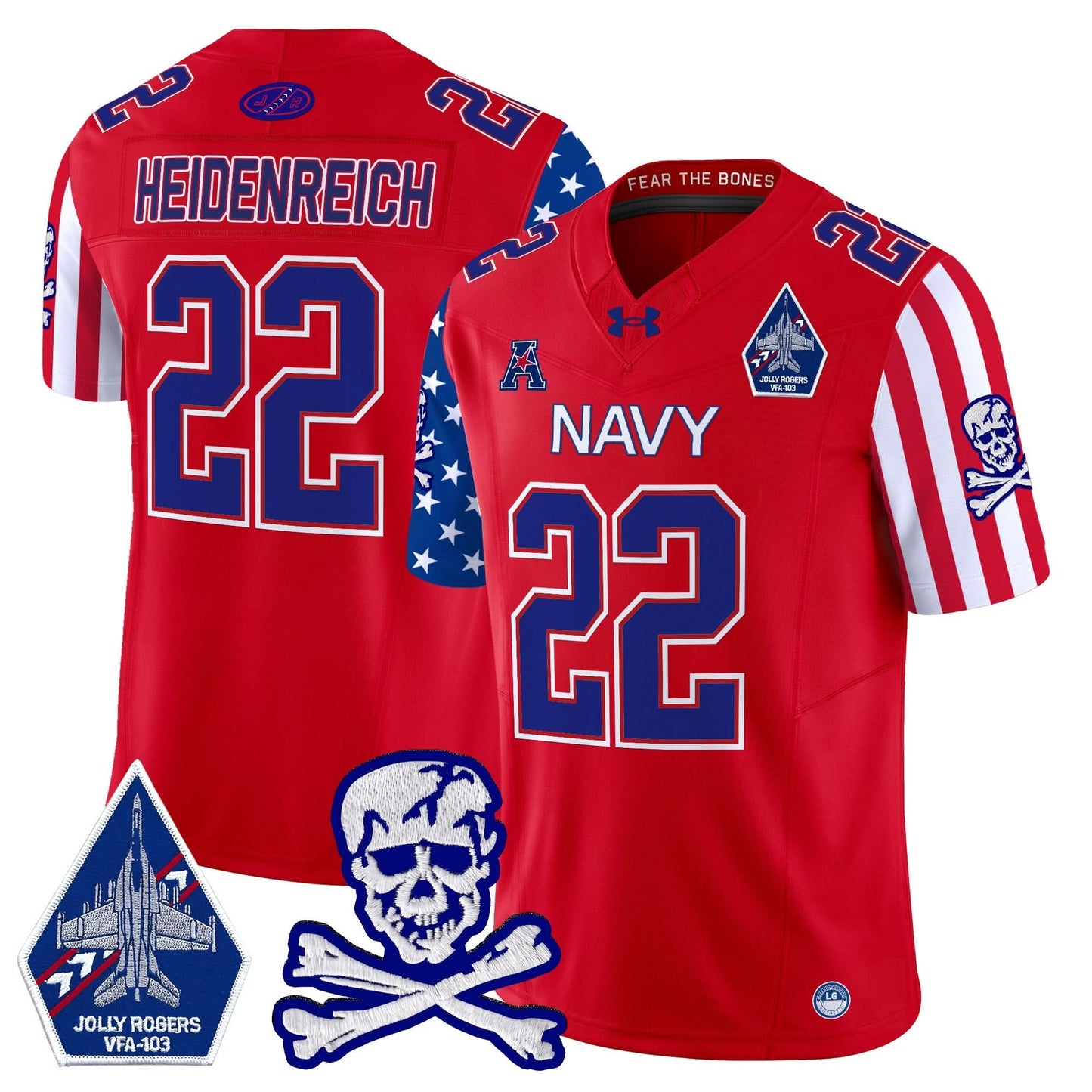 Navy Midshipmen 2024 American Style Vapor Limited Jersey - All Stitched