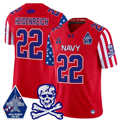 Navy Midshipmen 2024 American Style Vapor Limited Jersey - All Stitched