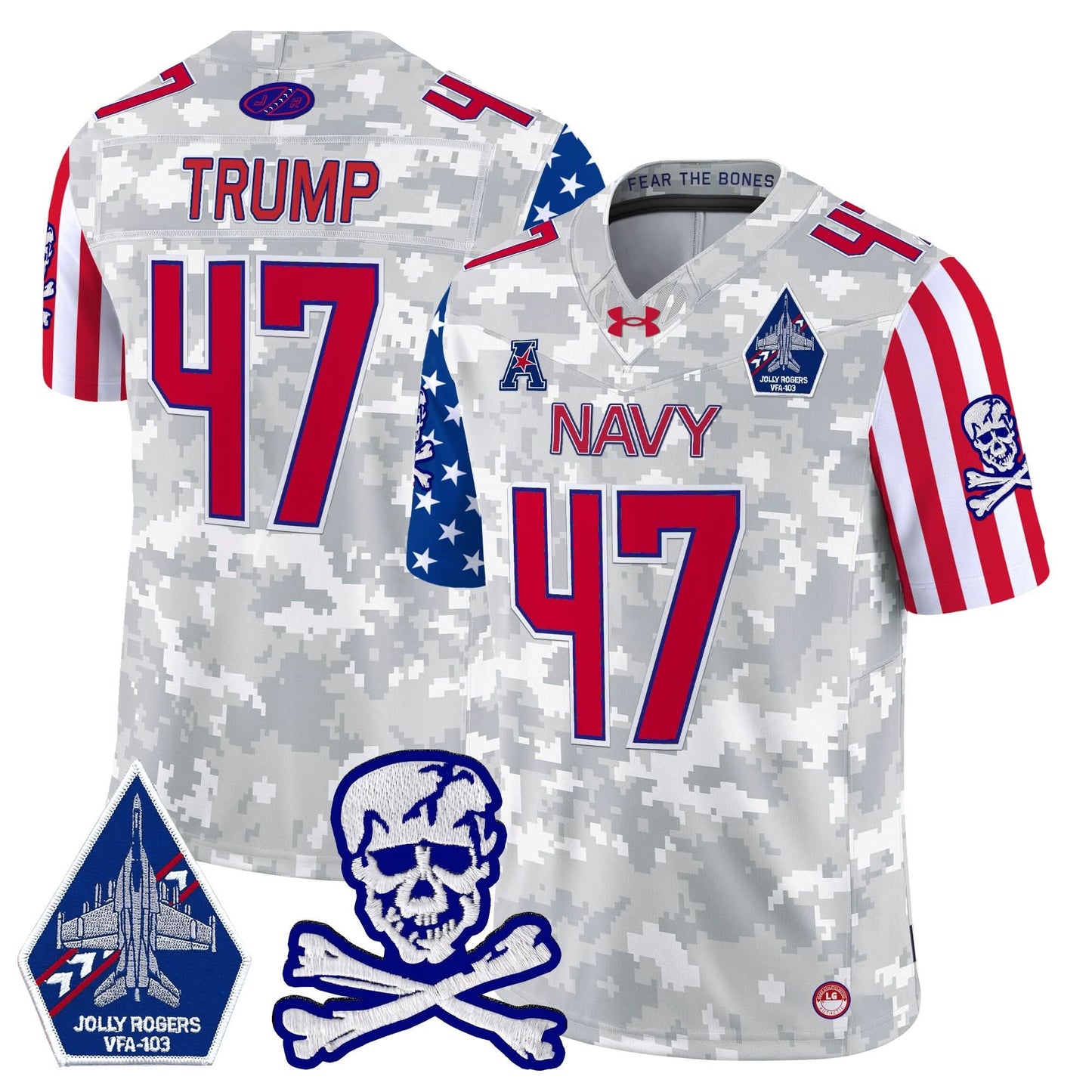 Navy Midshipmen 2024 American Style Vapor Limited Jersey - All Stitched