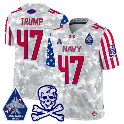 Navy Midshipmen 2024 American Style Vapor Limited Jersey - All Stitched