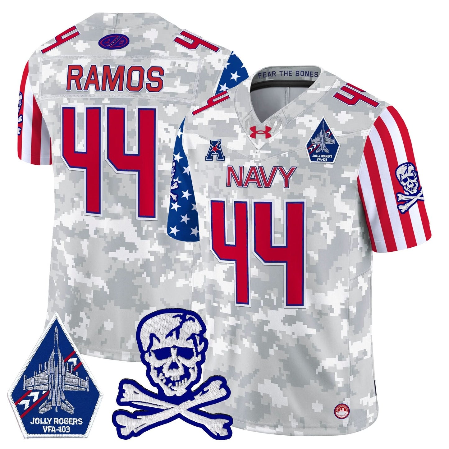 Navy Midshipmen 2024 American Style Vapor Limited Jersey - All Stitched