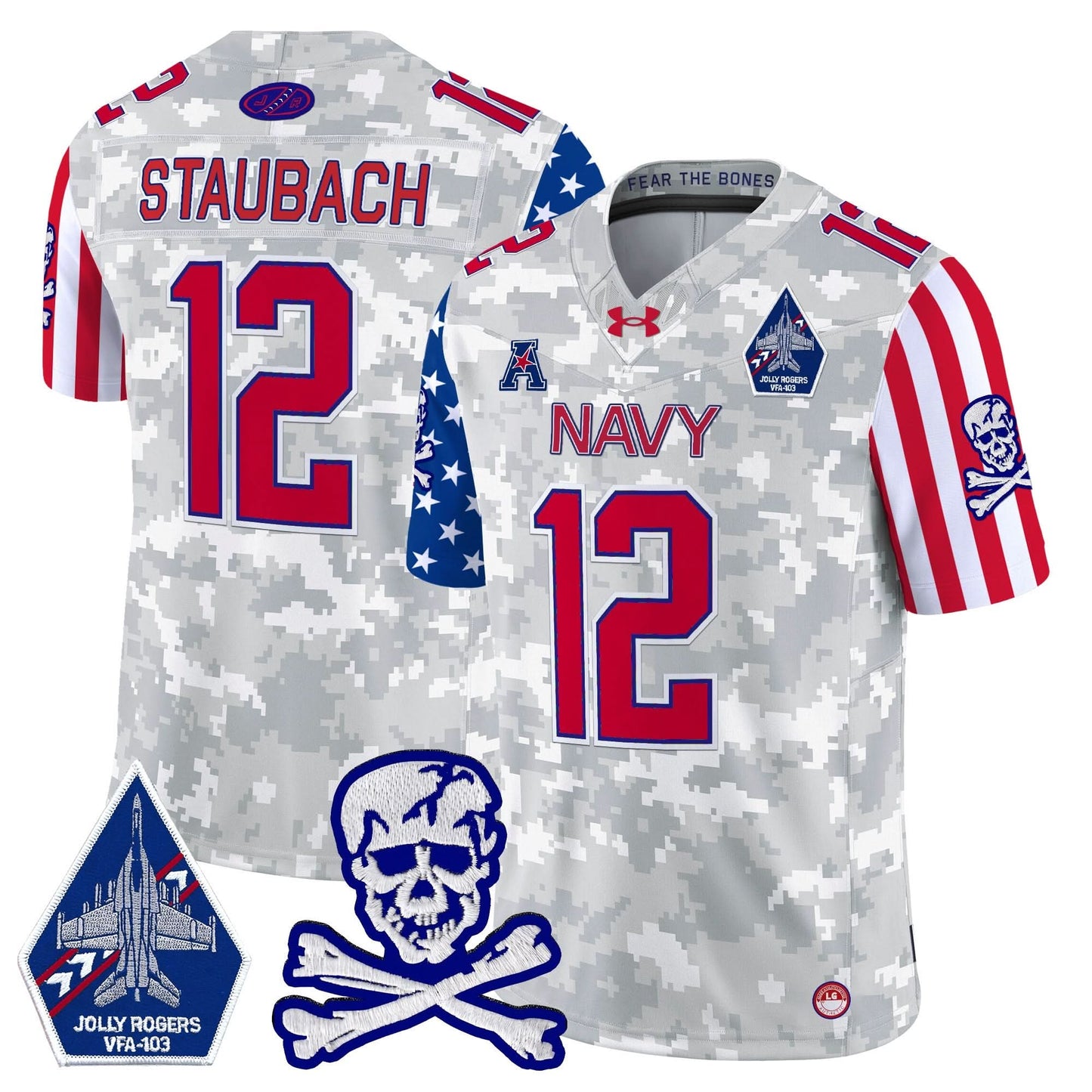 Navy Midshipmen 2024 American Style Vapor Limited Jersey - All Stitched