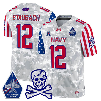 Navy Midshipmen 2024 American Style Vapor Limited Jersey - All Stitched