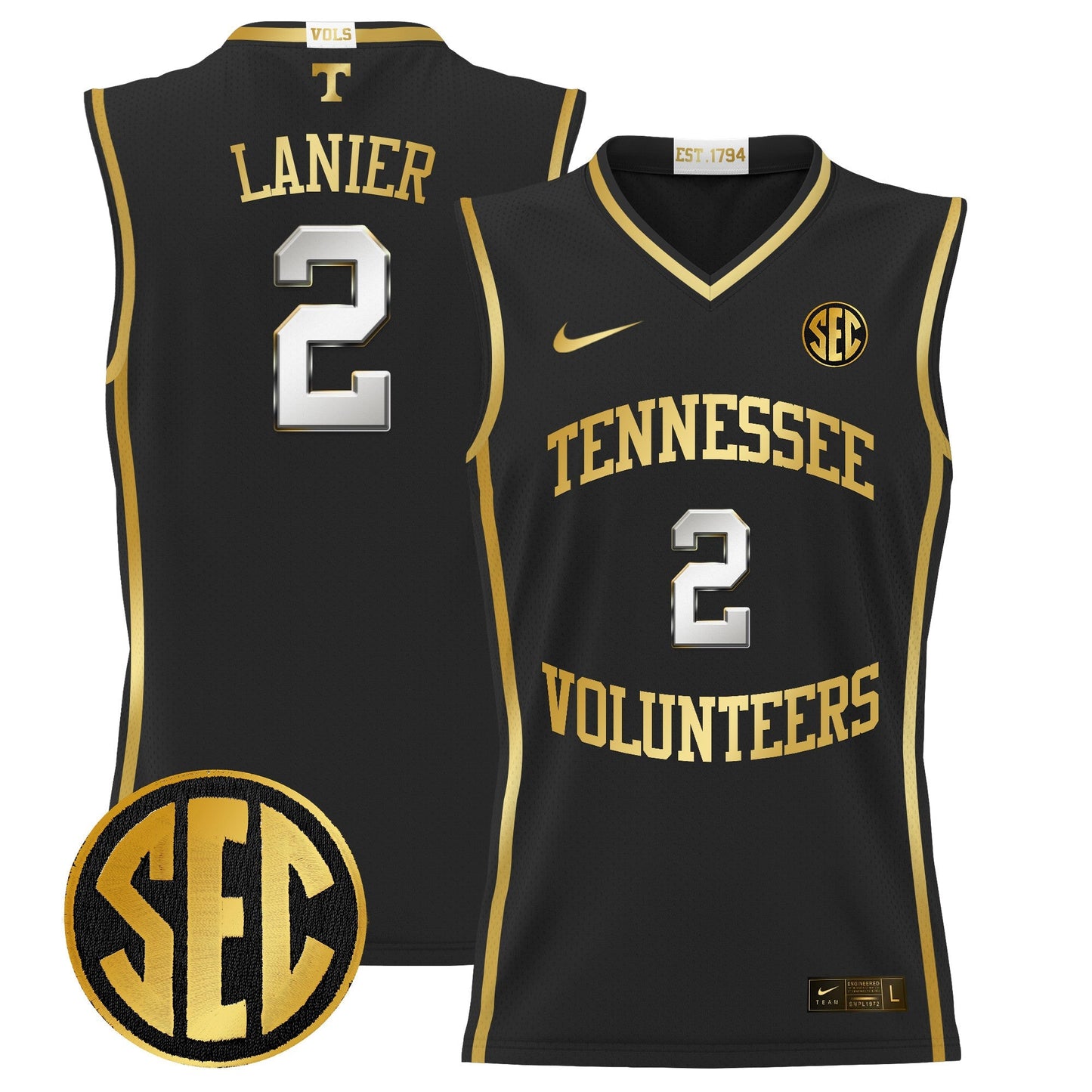 TENN 2024 Lightweight Basketball Jersey - All Stitched