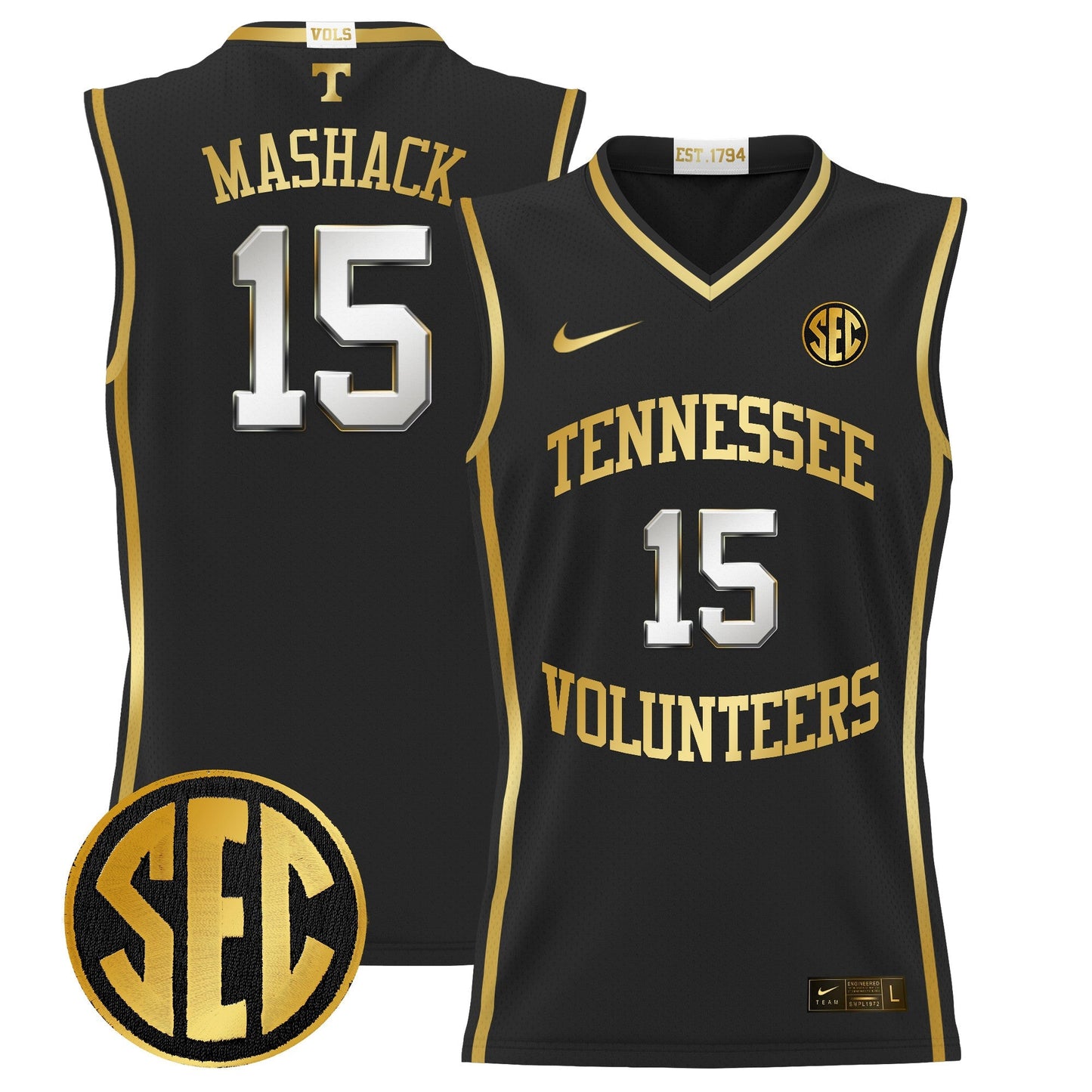 TENN 2024 Lightweight Basketball Jersey - All Stitched