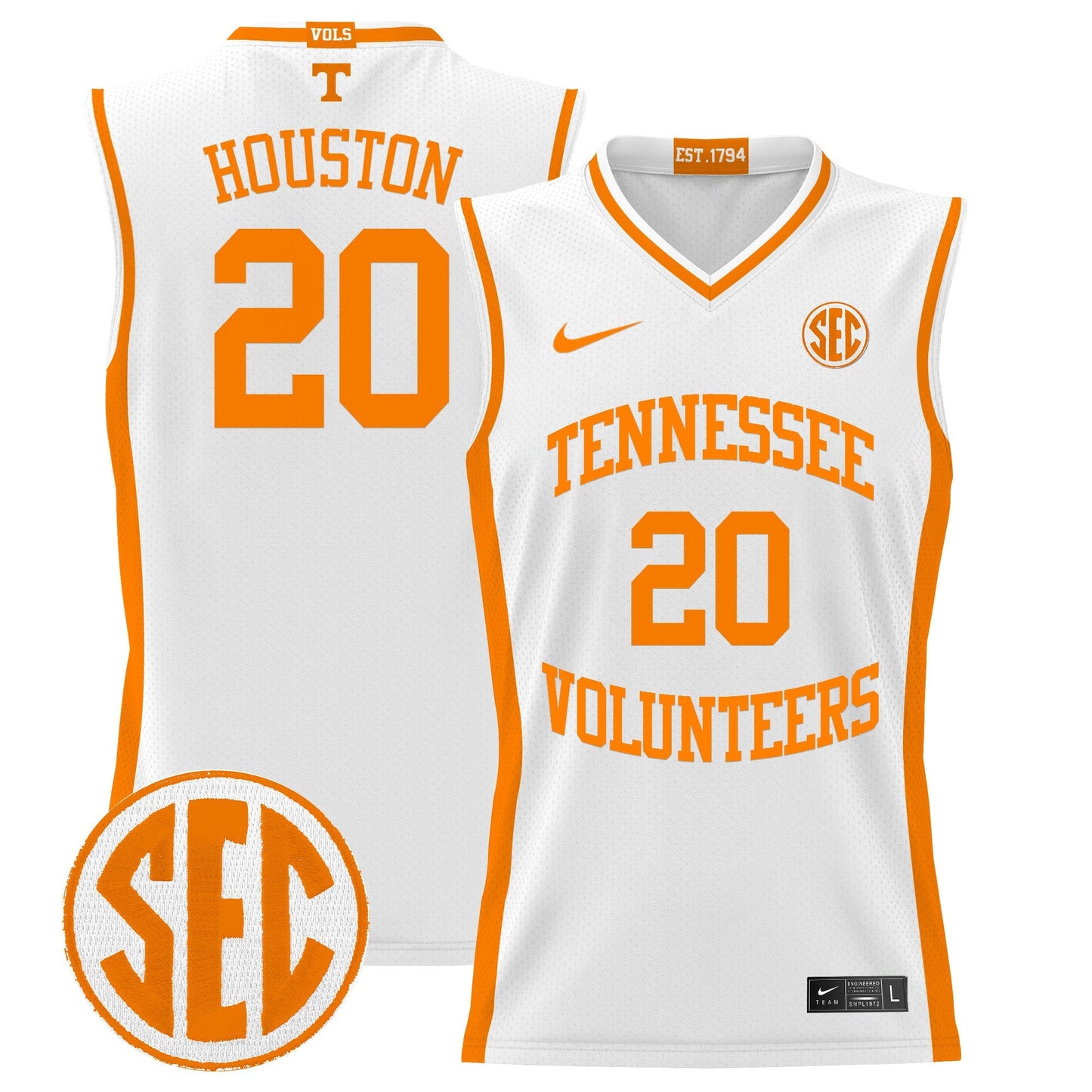 TENN 2024 Lightweight Basketball Jersey - All Stitched