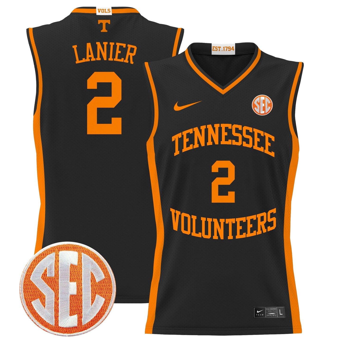TENN 2024 Lightweight Basketball Jersey - All Stitched