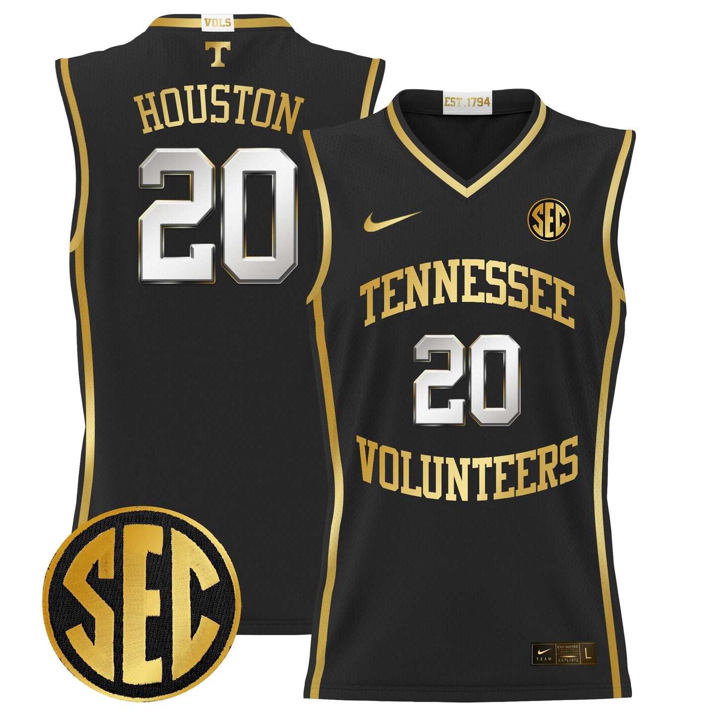 TENN 2024 Lightweight Basketball Jersey - All Stitched