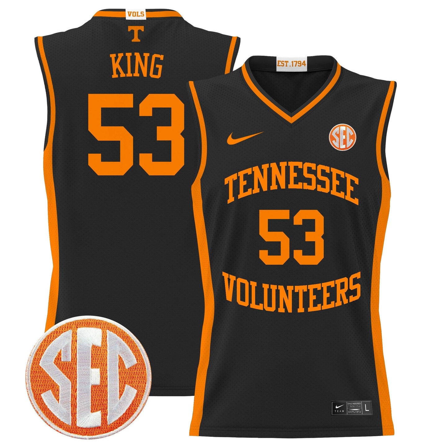 TENN 2024 Lightweight Basketball Jersey - All Stitched