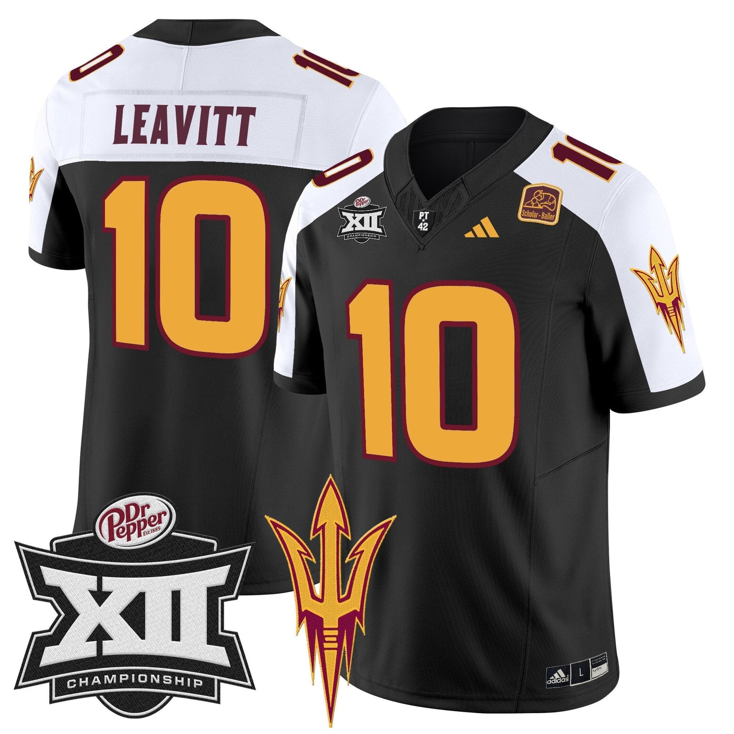 Sun Devils 2024 Big 12 Championship Patch Vapor Limited Jersey - Stitched