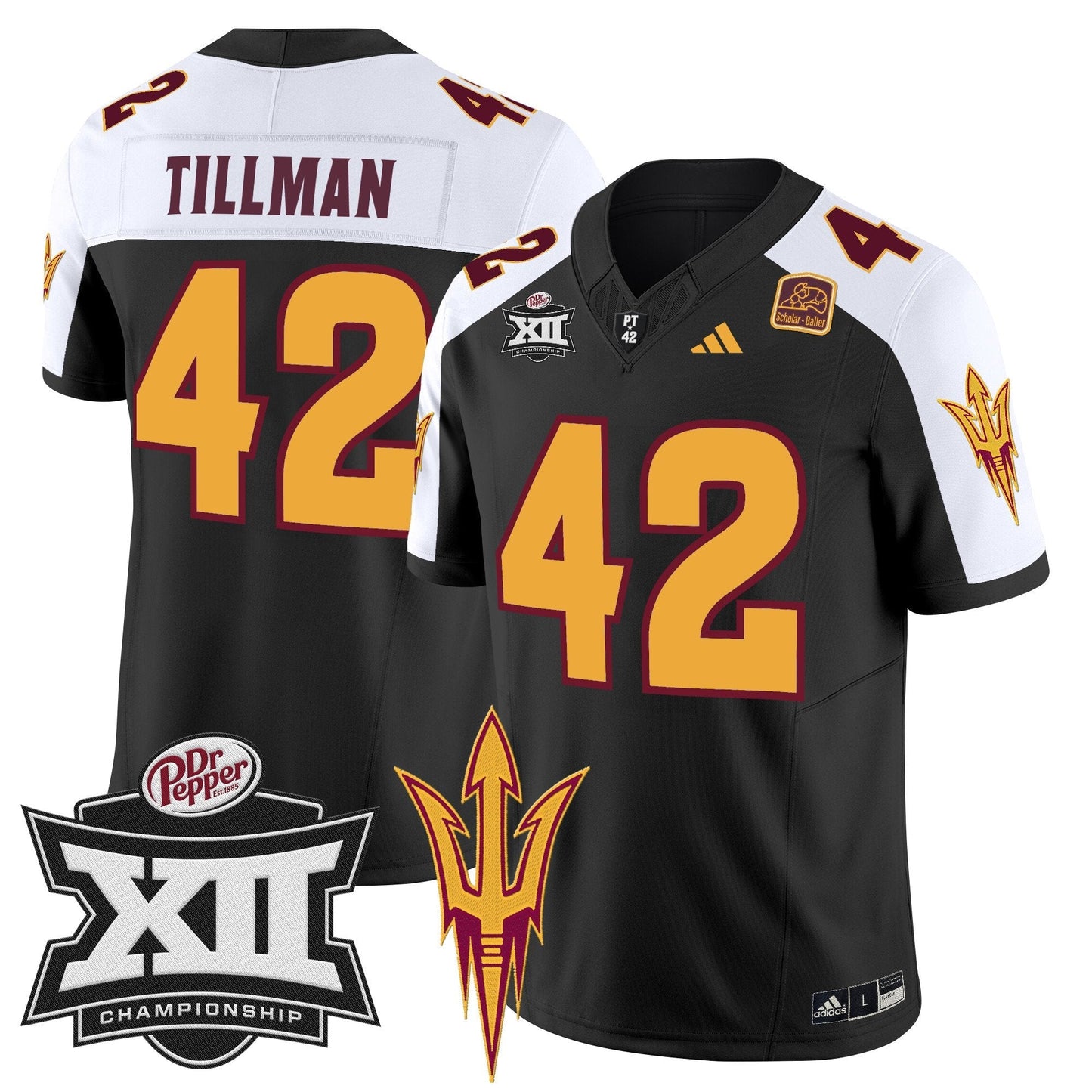 Sun Devils 2024 Big 12 Championship Patch Vapor Limited Jersey - Stitched
