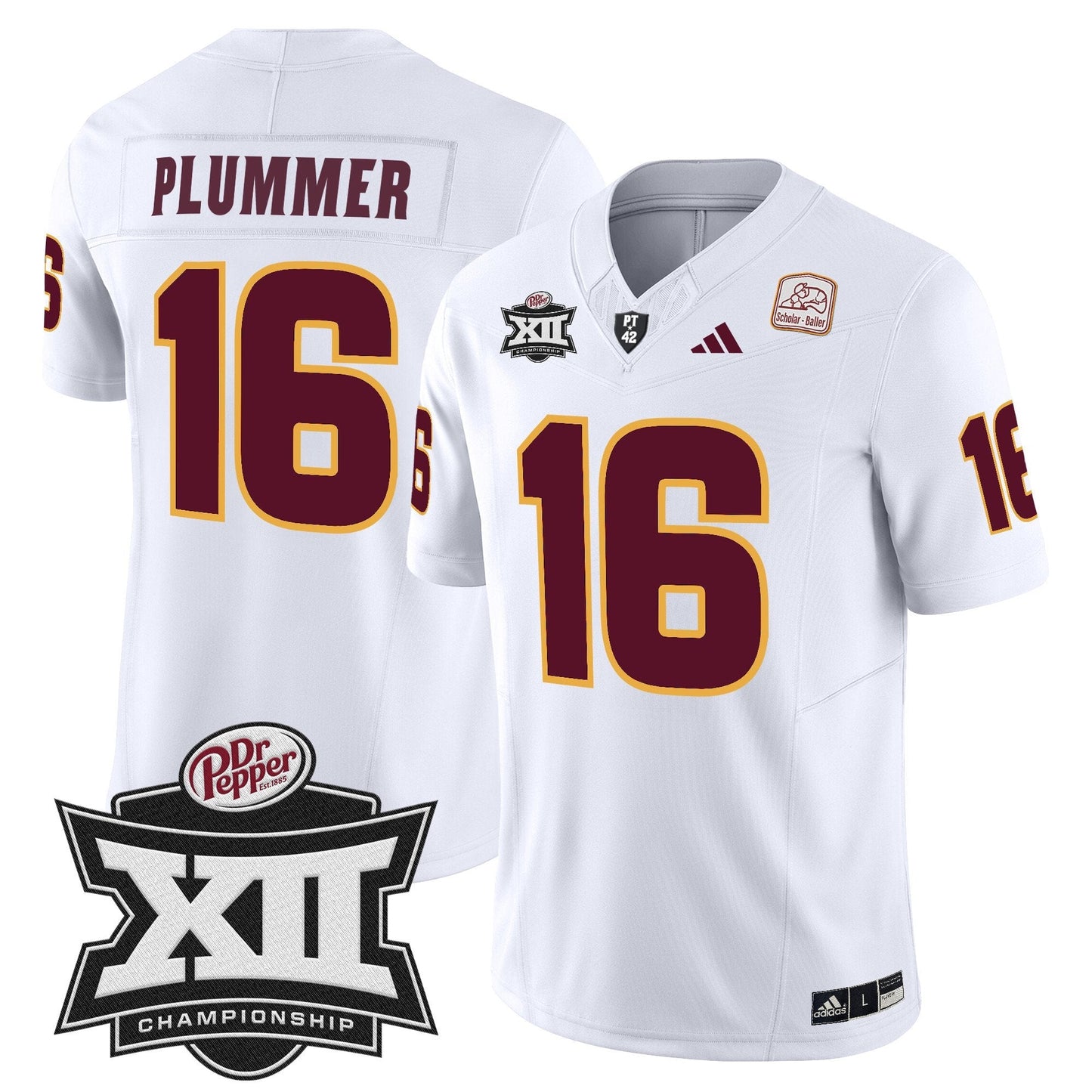 Sun Devils 2024 Big 12 Championship Patch Vapor Limited Jersey - Stitched