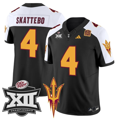 Sun Devils 2024 Big 12 Championship Patch Vapor Limited Jersey - Stitched