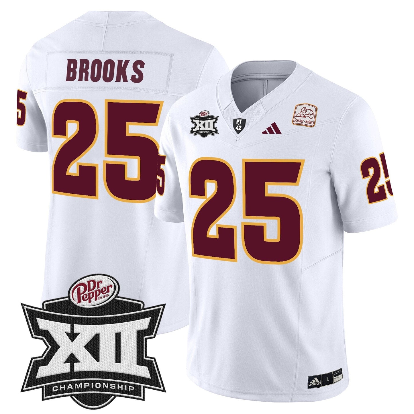 Sun Devils 2024 Big 12 Championship Patch Vapor Limited Jersey - Stitched