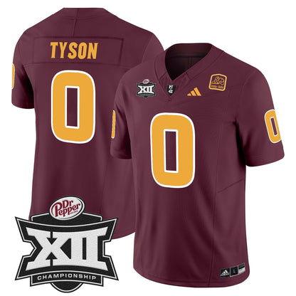 Sun Devils 2024 Big 12 Championship Patch Vapor Limited Jersey - Stitched