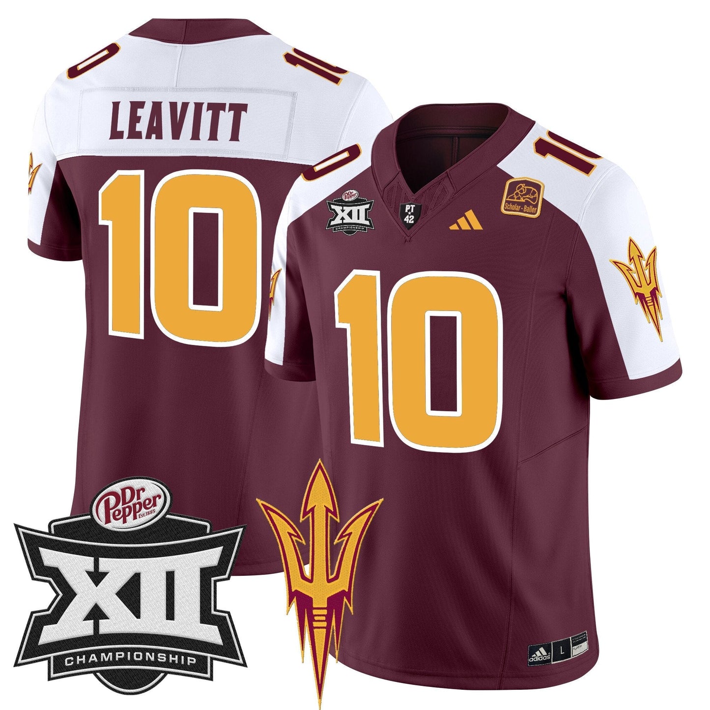 Sun Devils 2024 Big 12 Championship Patch Vapor Limited Jersey - Stitched